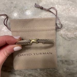 David Yurman X Bracelet with 14K Gold